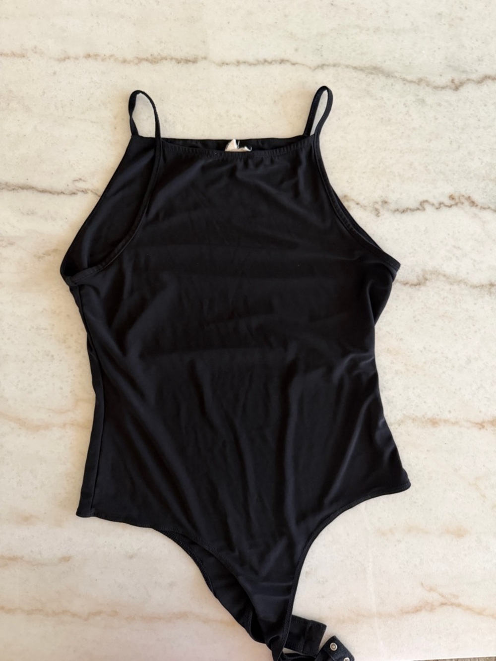 meraki Black Halter-Style Top